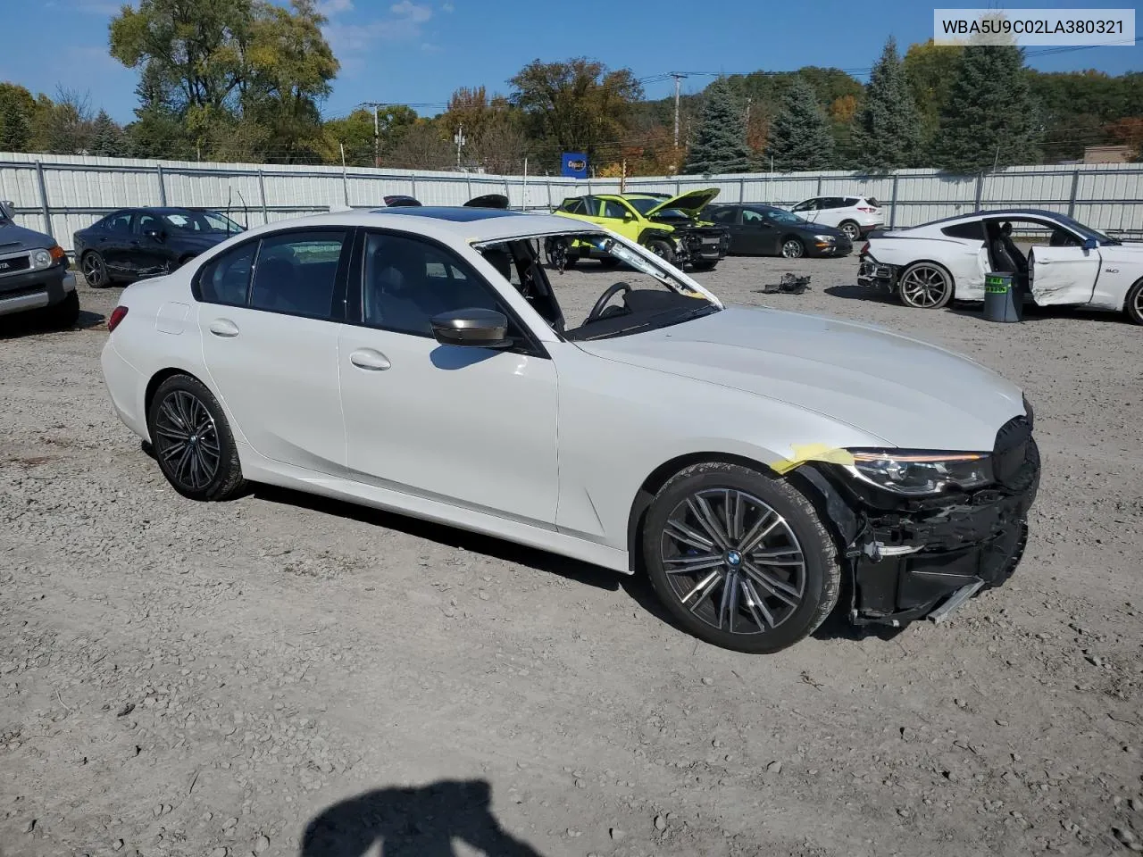 2020 BMW M340Xi VIN: WBA5U9C02LA380321 Lot: 76351404