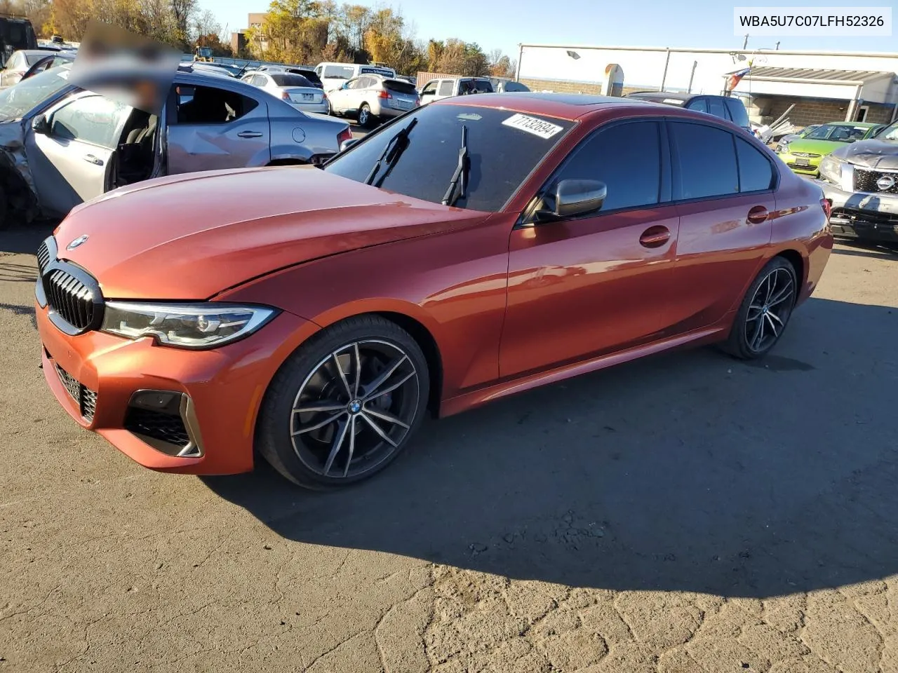 2020 BMW M340I VIN: WBA5U7C07LFH52326 Lot: 77132694