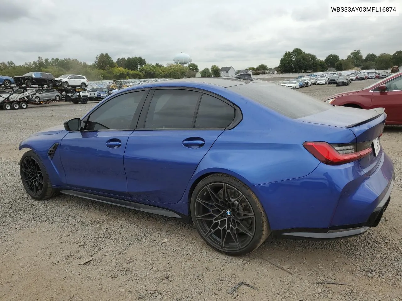 2021 BMW M3 Competition VIN: WBS33AY03MFL16874 Lot: 72148044