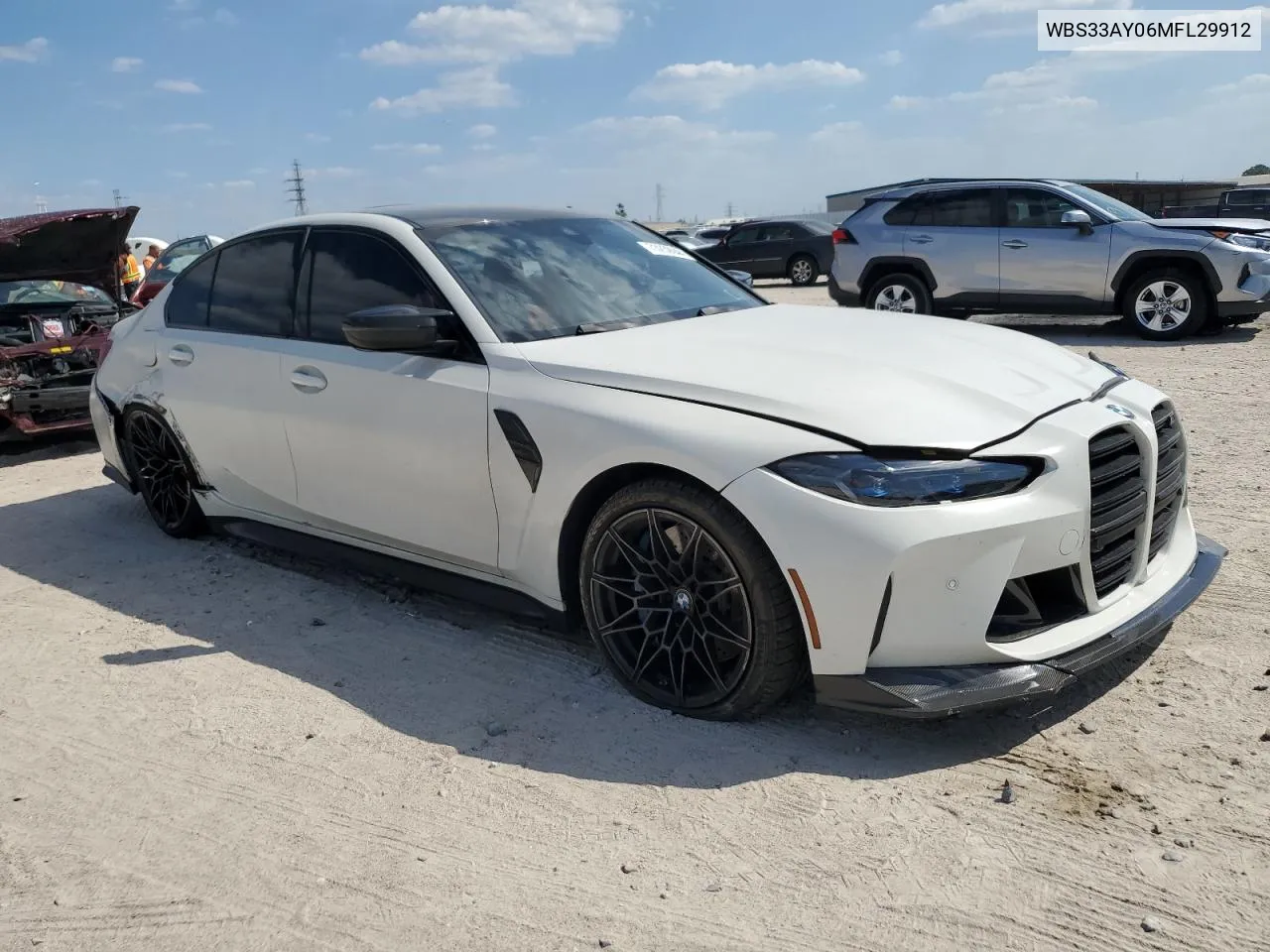 2021 BMW M3 Competition VIN: WBS33AY06MFL29912 Lot: 73239044