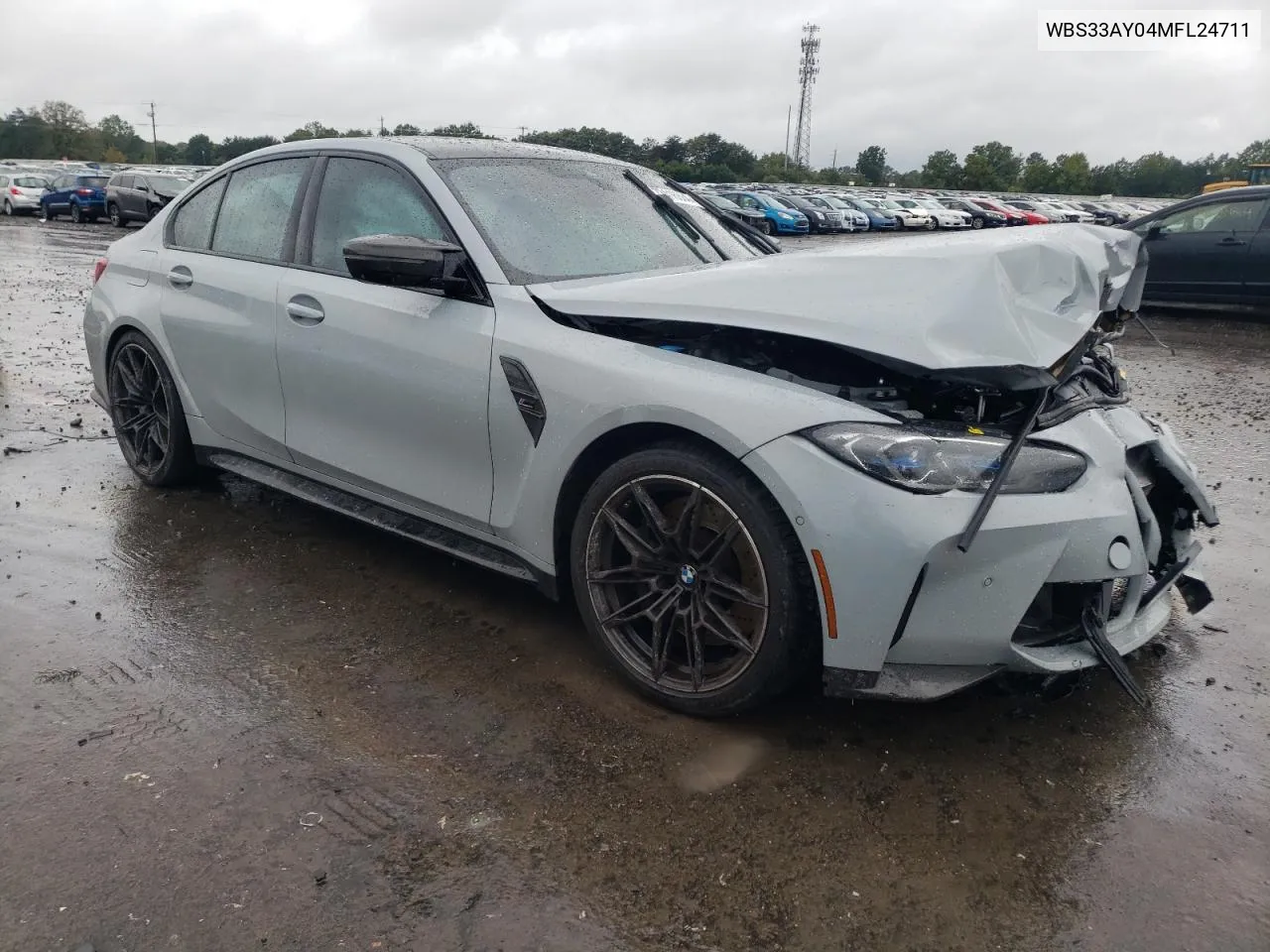 2021 BMW M3 Competition VIN: WBS33AY04MFL24711 Lot: 73416884