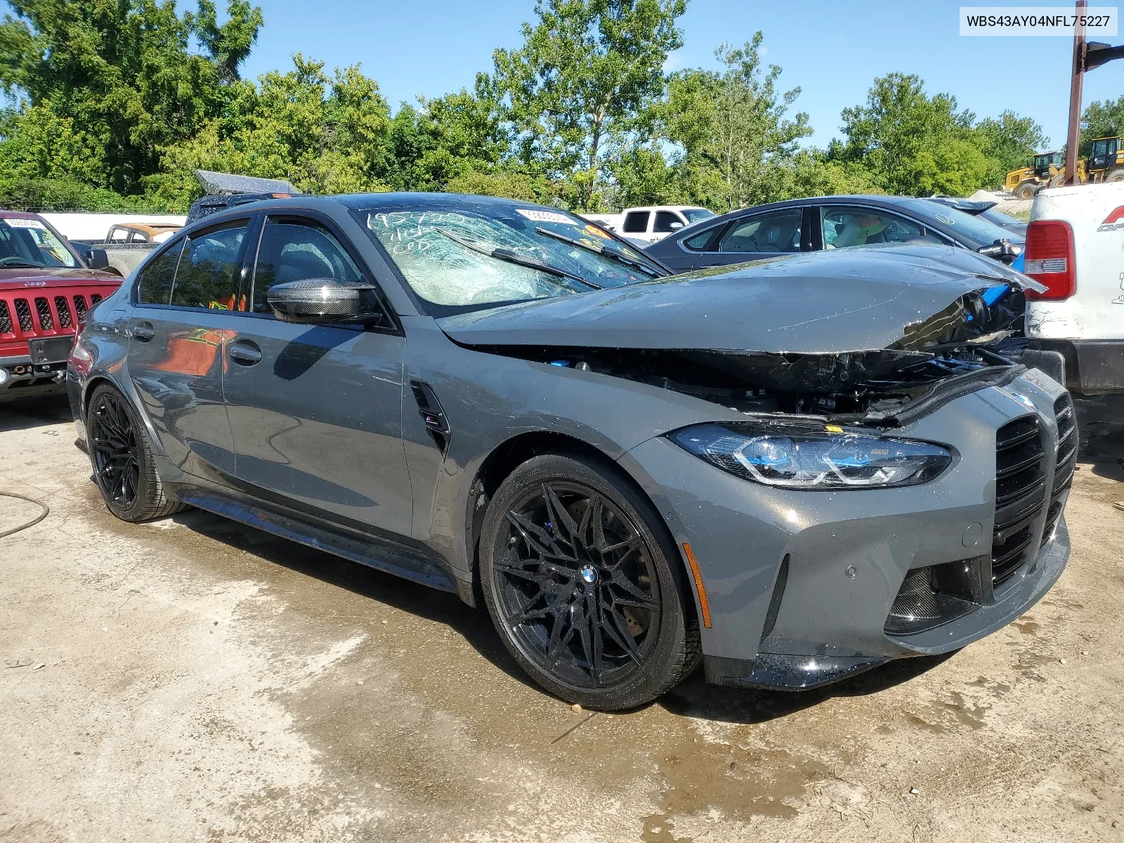 2022 BMW M3 Competition VIN: WBS43AY04NFL75227 Lot: 63833574