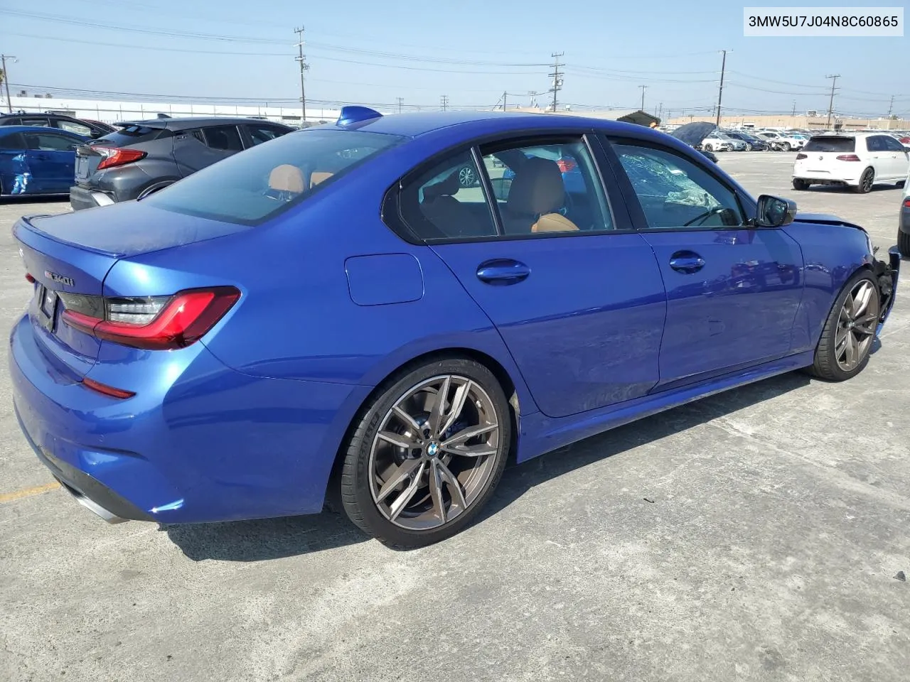 2022 BMW M340I VIN: 3MW5U7J04N8C60865 Lot: 69339294