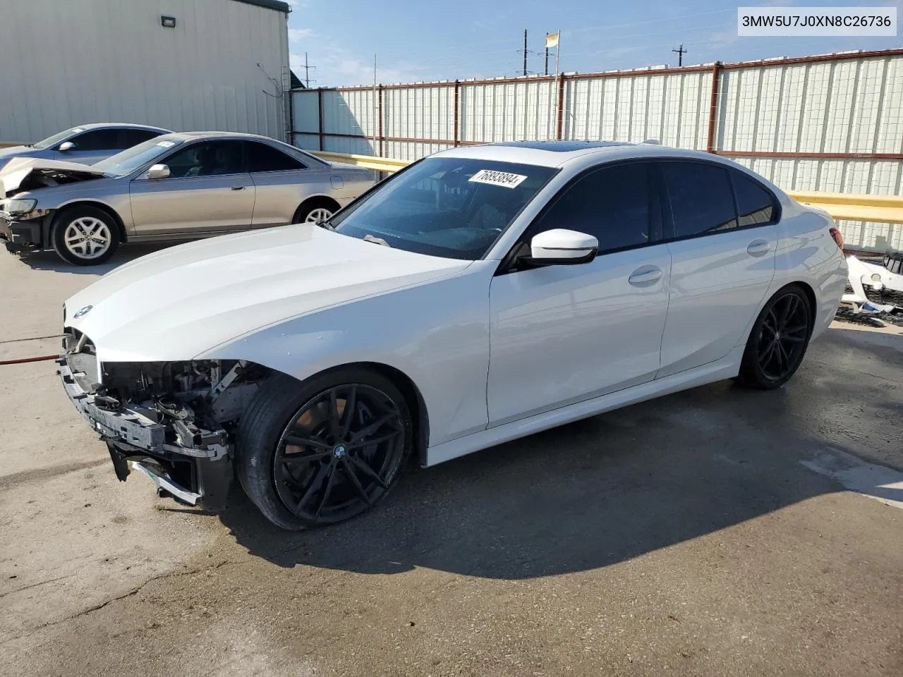 3MW5U7J0XN8C26736 2022 BMW M340I