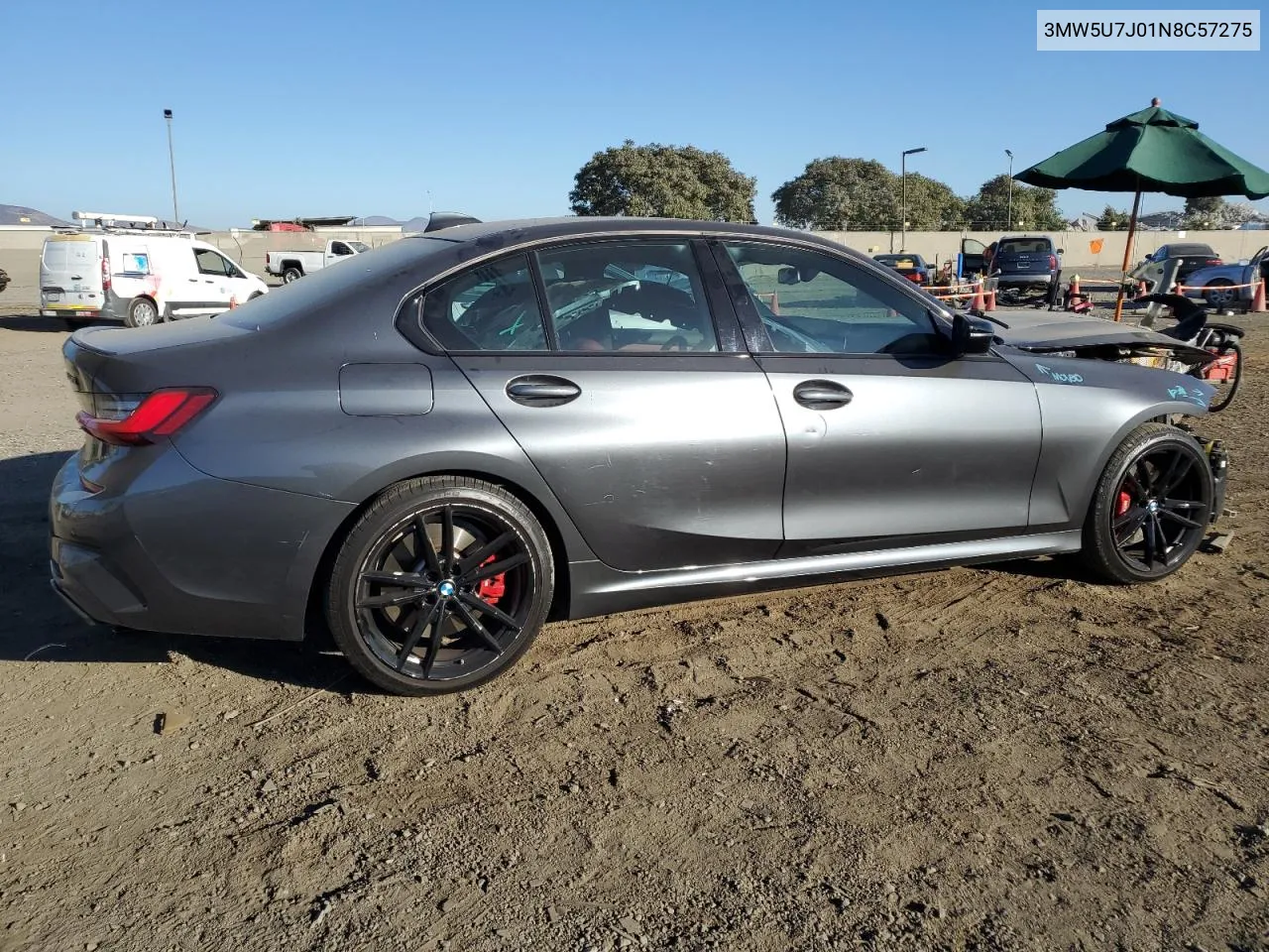 2022 BMW M340I VIN: 3MW5U7J01N8C57275 Lot: 77630984