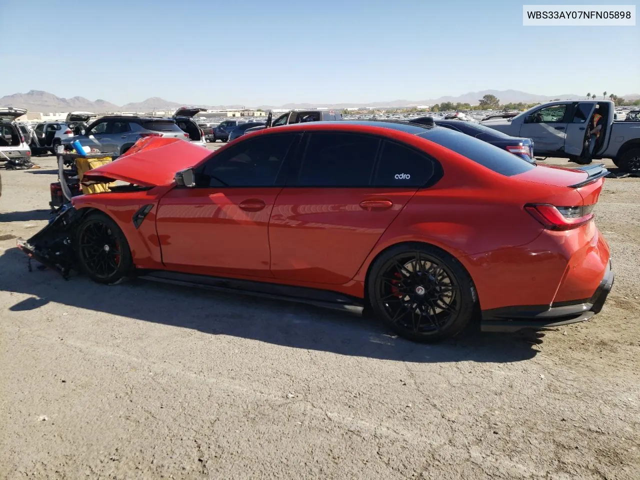 2022 BMW M3 Competition VIN: WBS33AY07NFN05898 Lot: 77984674