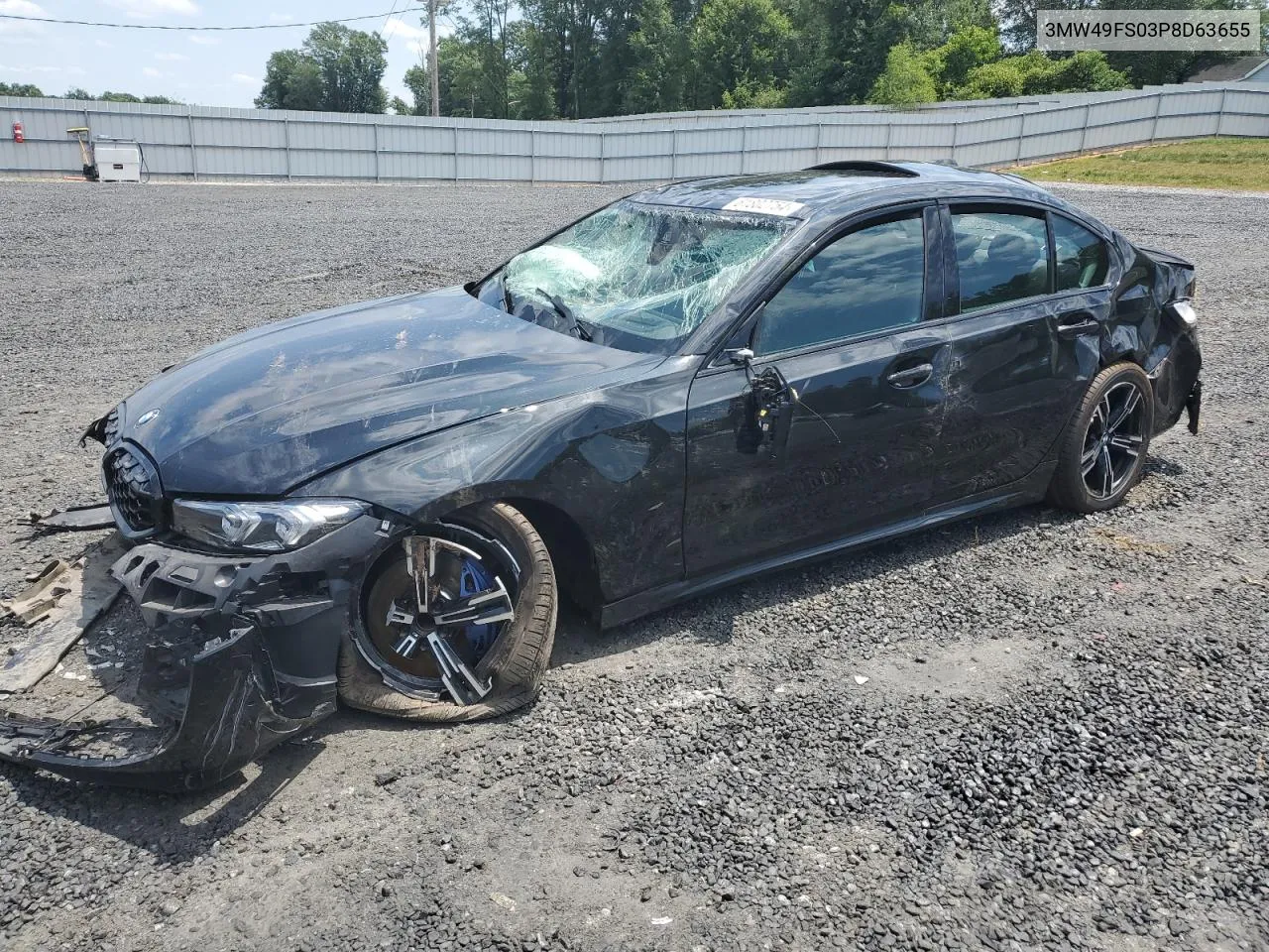 2023 BMW M340I VIN: 3MW49FS03P8D63655 Lot: 61802754