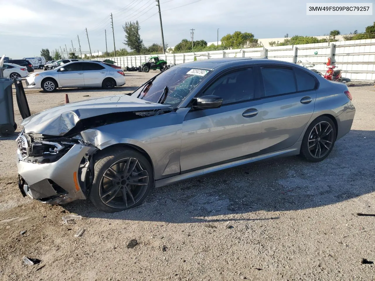 2023 BMW M340I VIN: 3MW49FS09P8C79257 Lot: 76254794