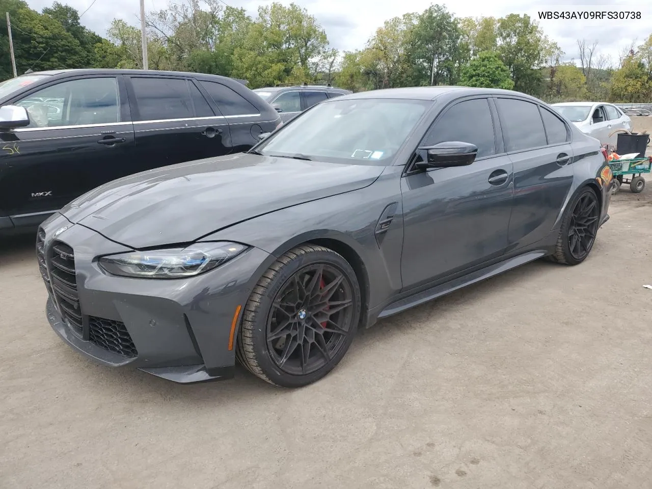 2024 BMW M3 Competition VIN: WBS43AY09RFS30738 Lot: 72166484