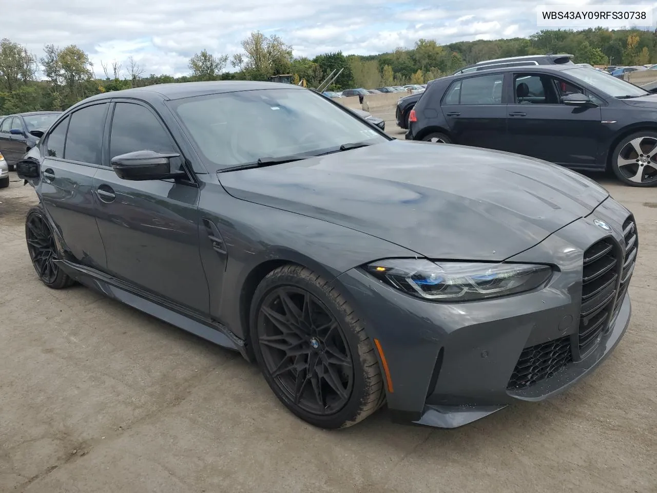 2024 BMW M3 Competition VIN: WBS43AY09RFS30738 Lot: 72166484