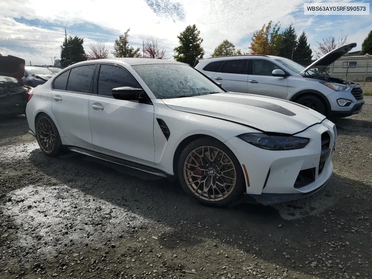 2024 BMW M3 Cs VIN: WBS63AY05RFS90573 Lot: 74268114