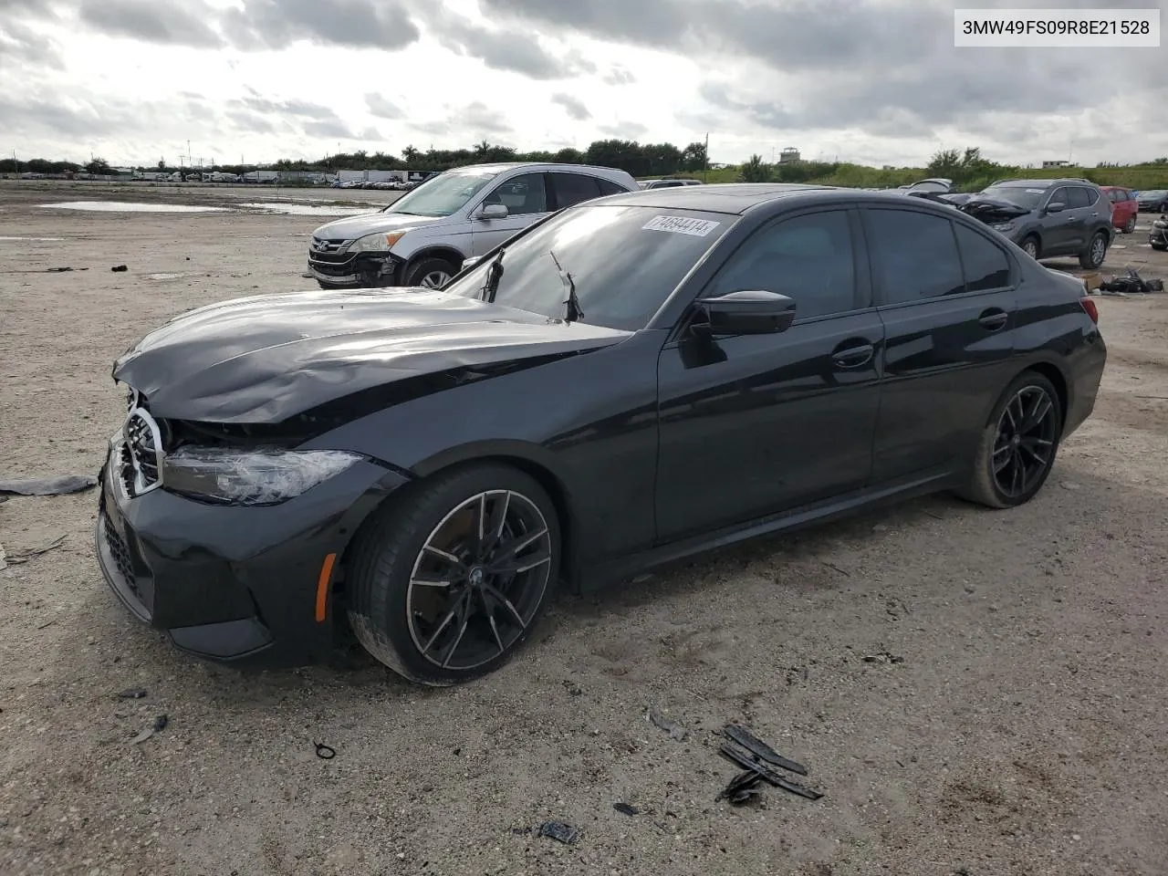 2024 BMW M340I VIN: 3MW49FS09R8E21528 Lot: 74694414