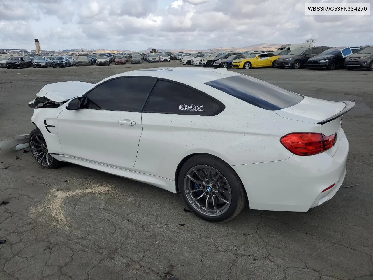 2015 BMW M4 VIN: WBS3R9C53FK334270 Lot: 68763514