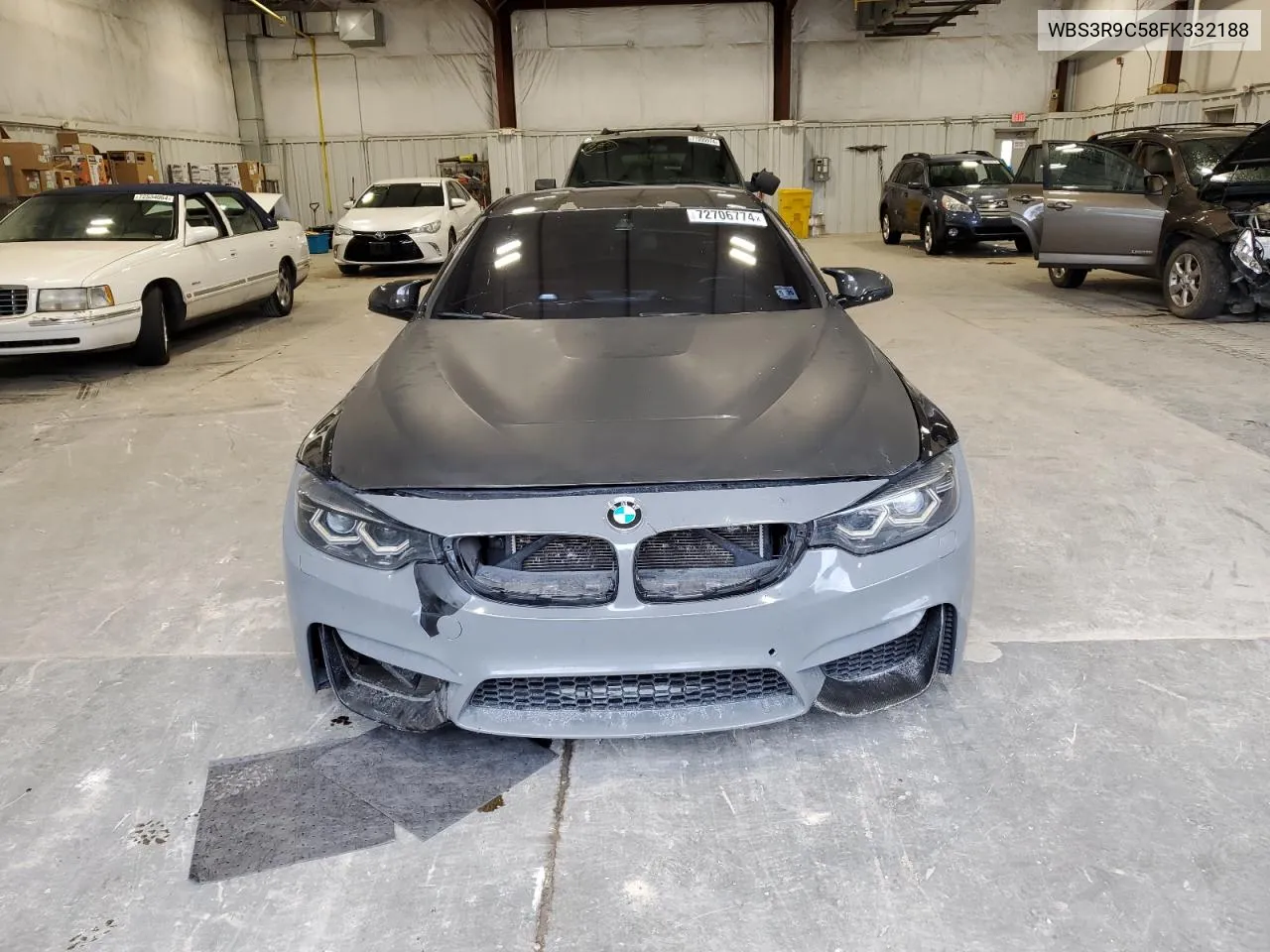 2015 BMW M4 VIN: WBS3R9C58FK332188 Lot: 72706774