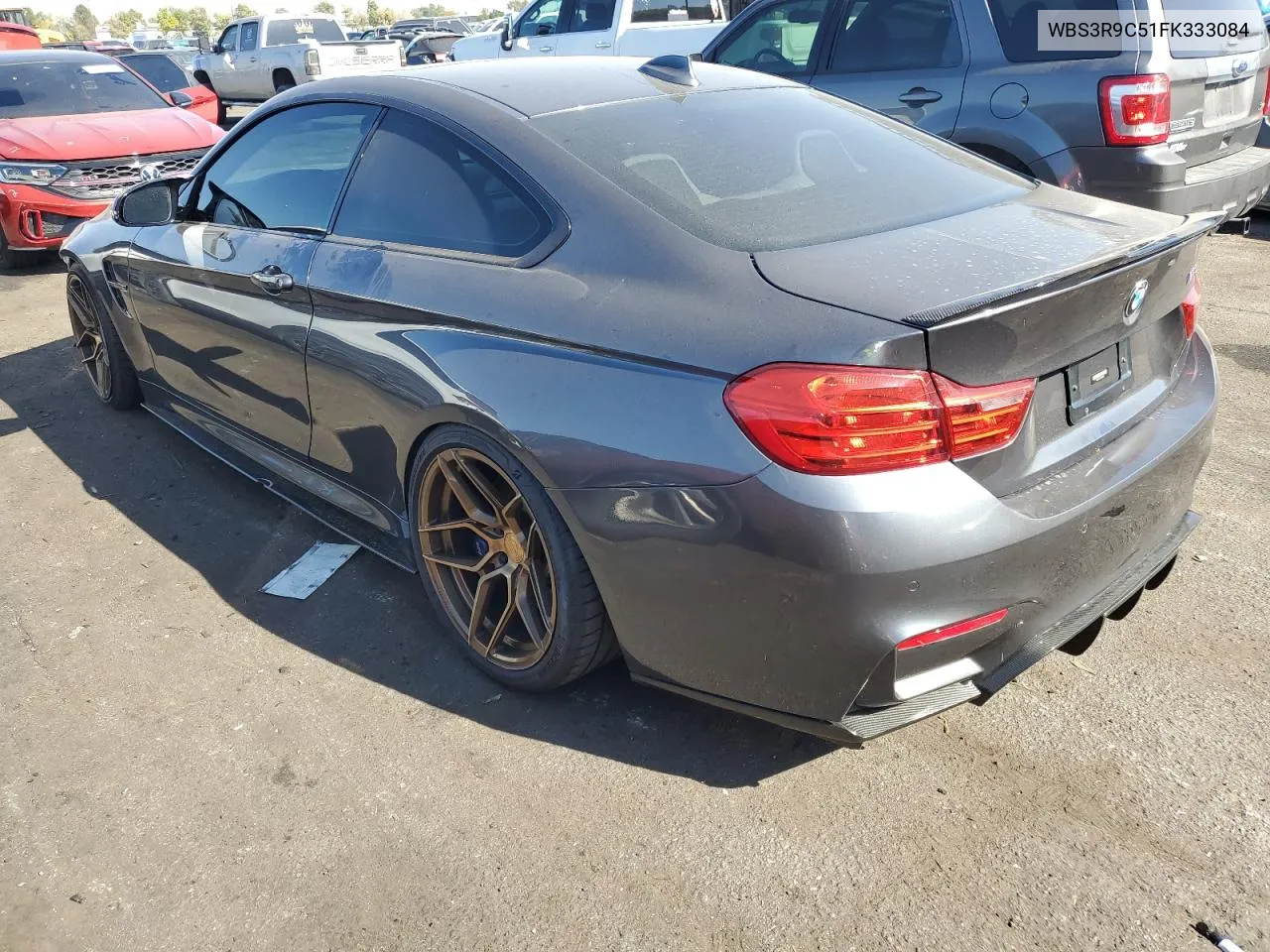 2015 BMW M4 VIN: WBS3R9C51FK333084 Lot: 74425224