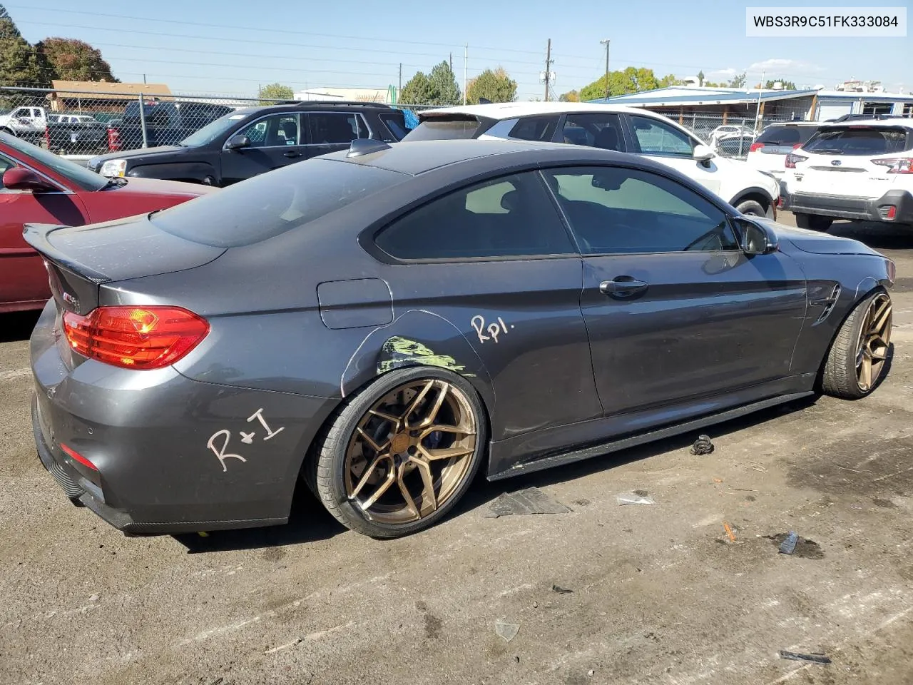 2015 BMW M4 VIN: WBS3R9C51FK333084 Lot: 74425224