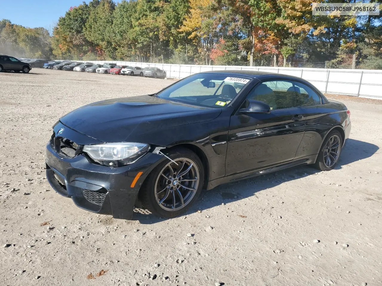 2015 BMW M4 VIN: WBS3U9C58FJ968162 Lot: 76335974