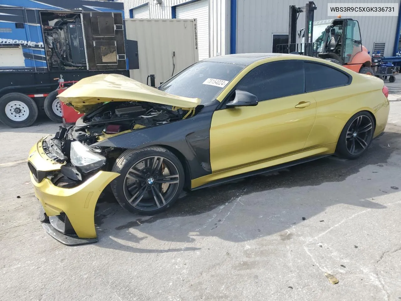 2016 BMW M4 VIN: WBS3R9C5XGK336731 Lot: 78154024