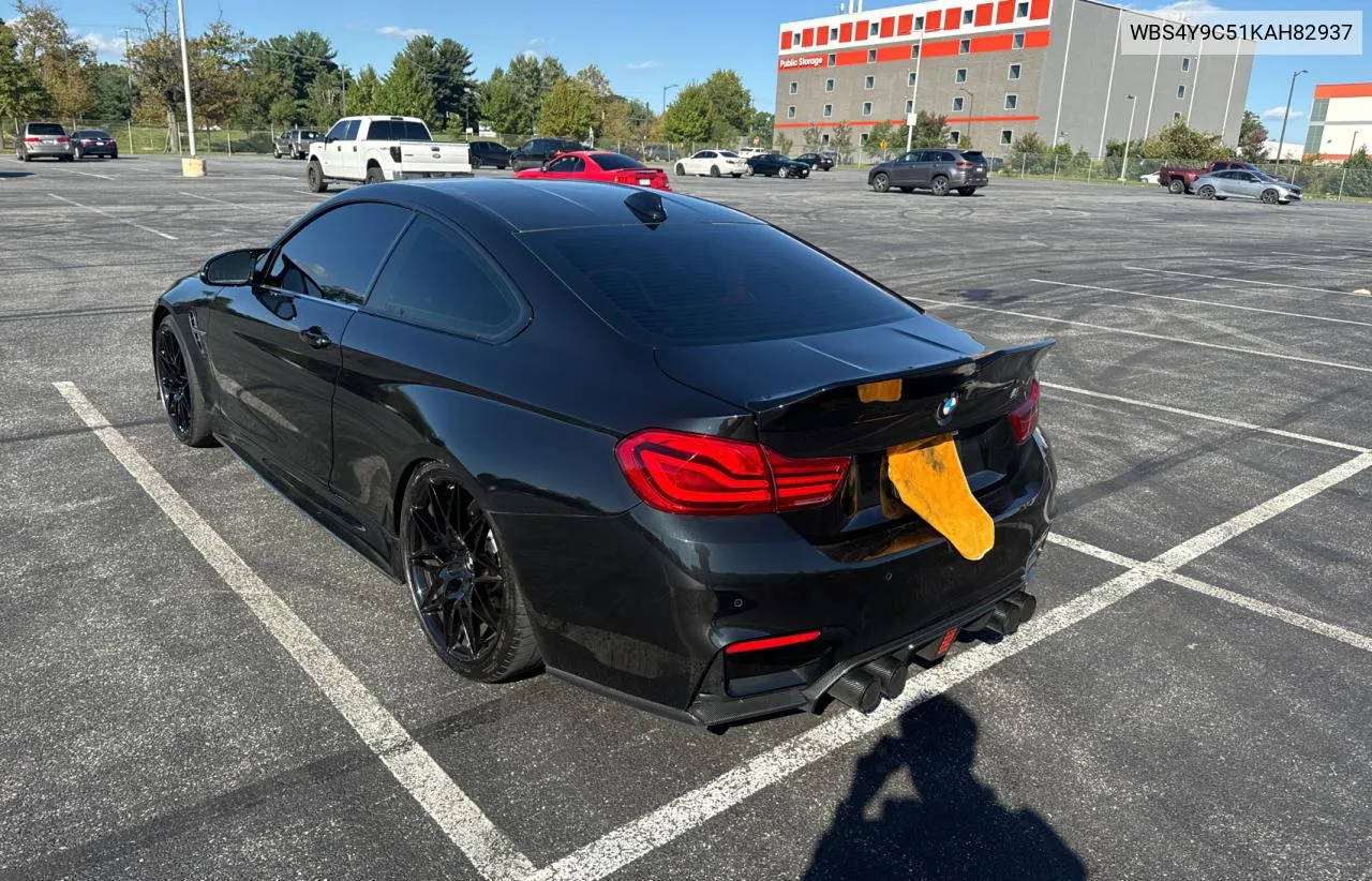 2019 BMW M4 VIN: WBS4Y9C51KAH82937 Lot: 75721994