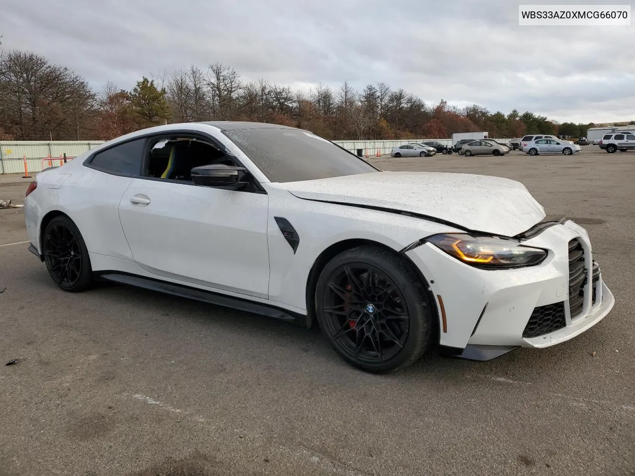 2021 BMW M4 Competition VIN: WBS33AZ0XMCG66070 Lot: 78260074