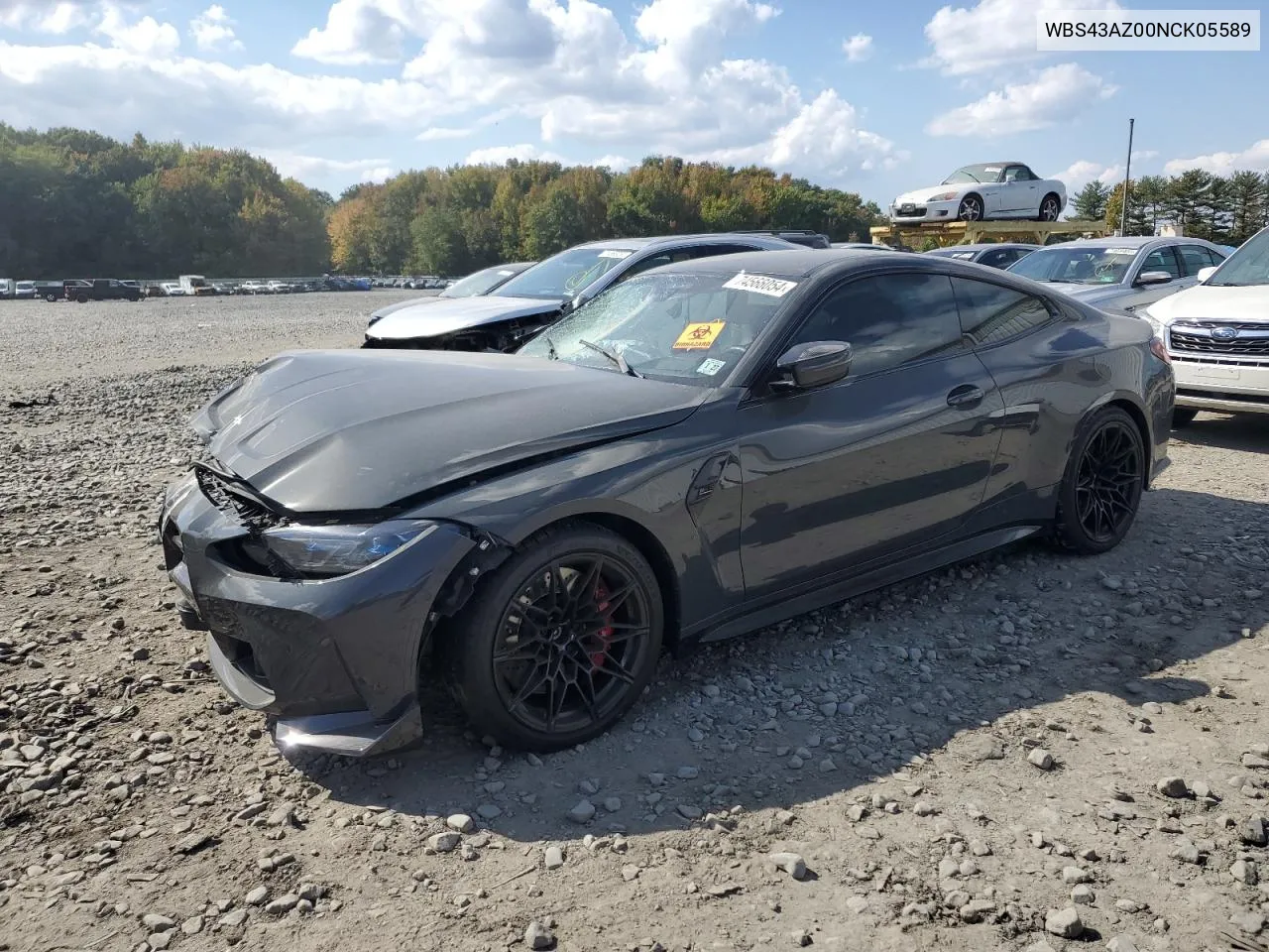 2022 BMW M4 Competition VIN: WBS43AZ00NCK05589 Lot: 74566054