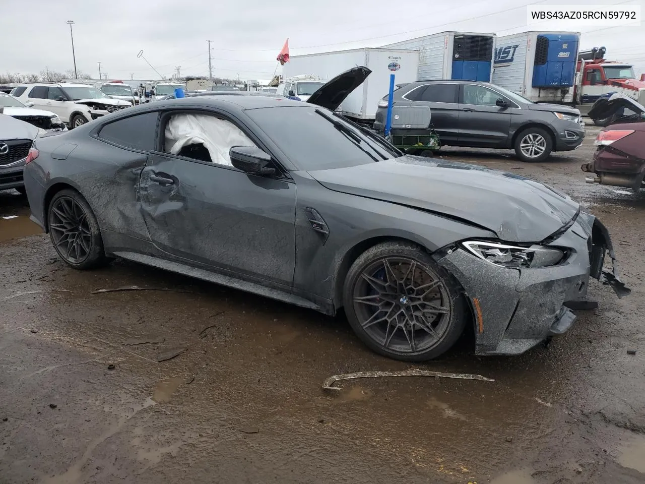 2024 BMW M4 Competition VIN: WBS43AZ05RCN59792 Lot: 81781513