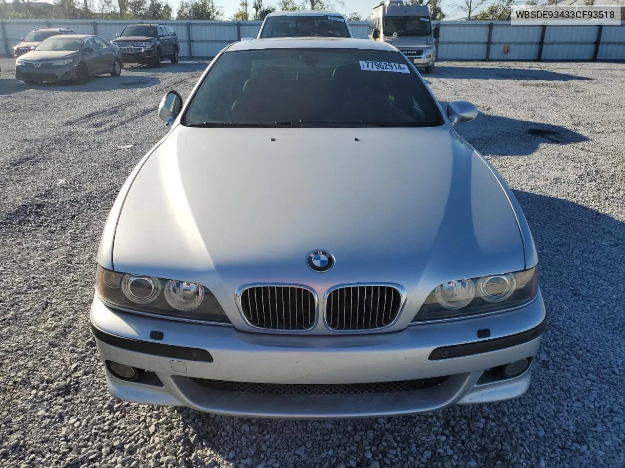 2003 BMW M5 VIN: WBSDE93433CF93518 Lot: 77962914