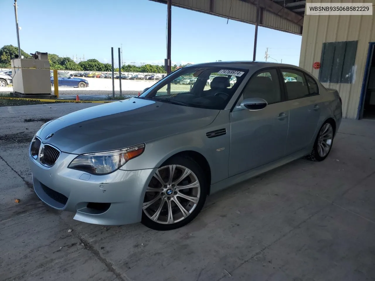 2006 BMW M5 VIN: WBSNB93506B582229 Lot: 74769974