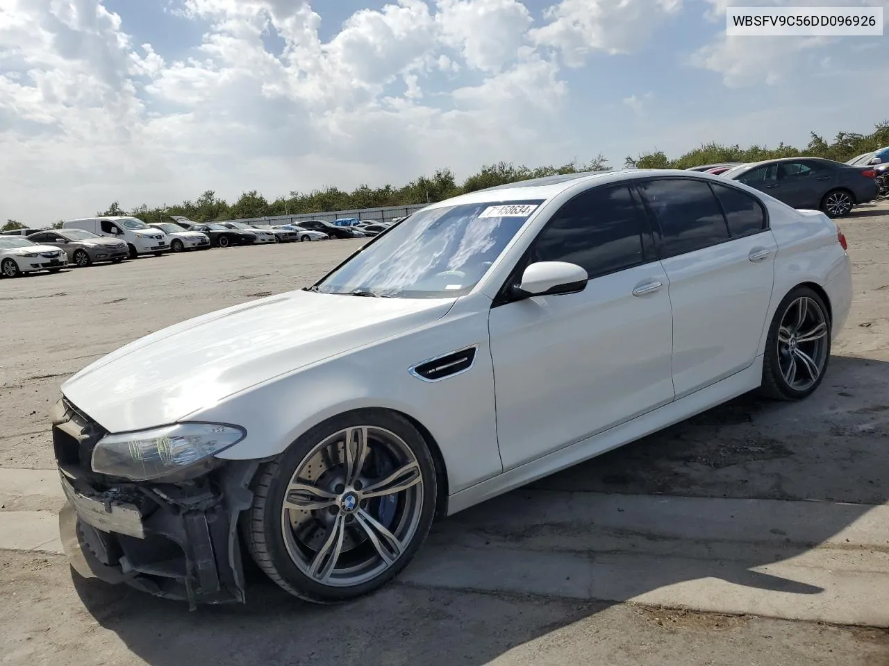 2013 BMW M5 VIN: WBSFV9C56DD096926 Lot: 72458634