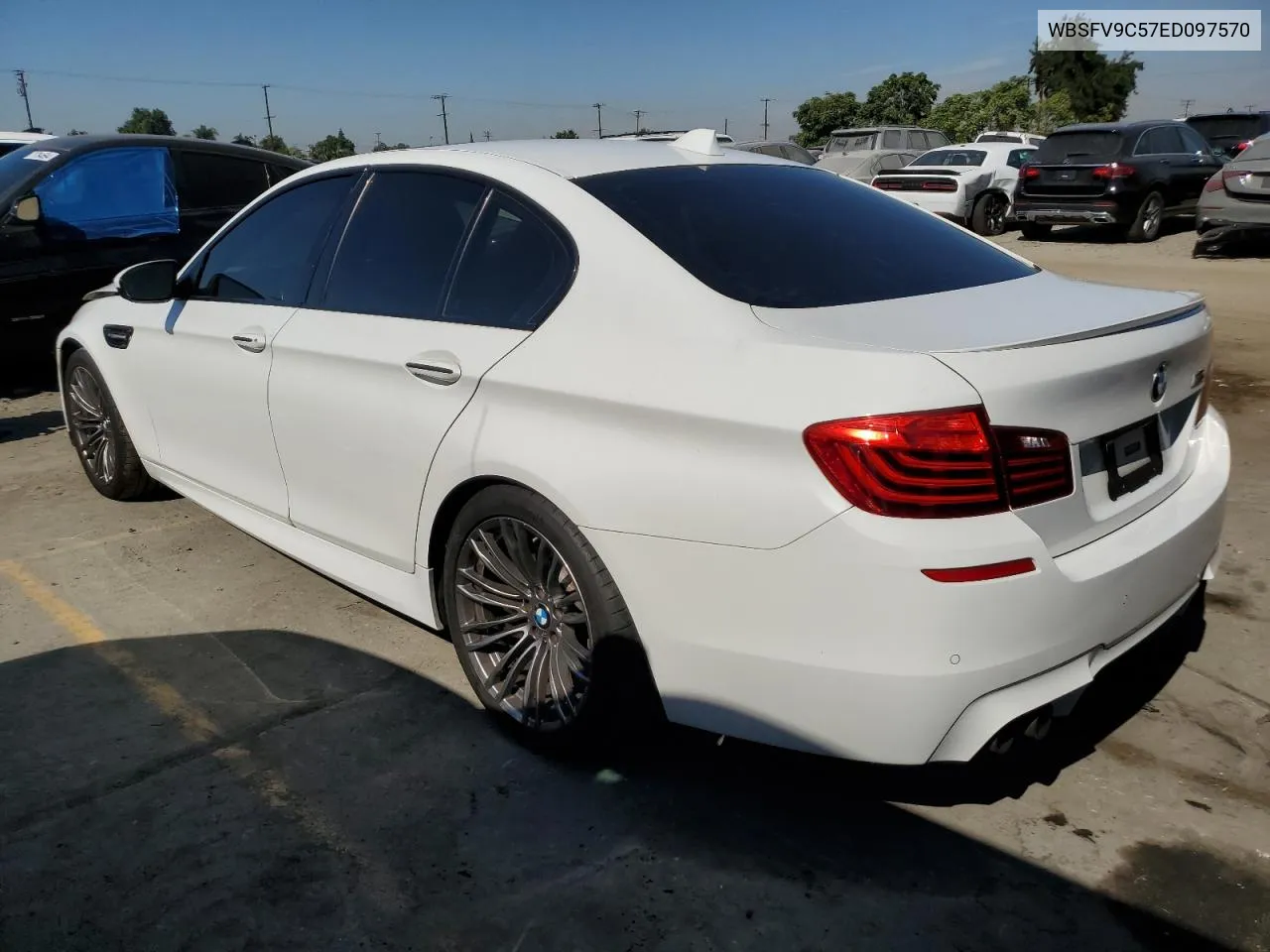 2014 BMW M5 VIN: WBSFV9C57ED097570 Lot: 78022134