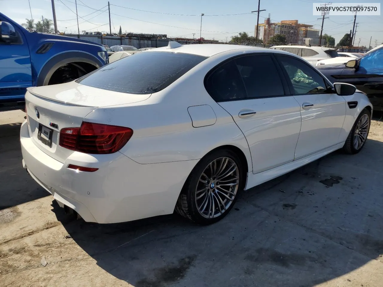 2014 BMW M5 VIN: WBSFV9C57ED097570 Lot: 78022134