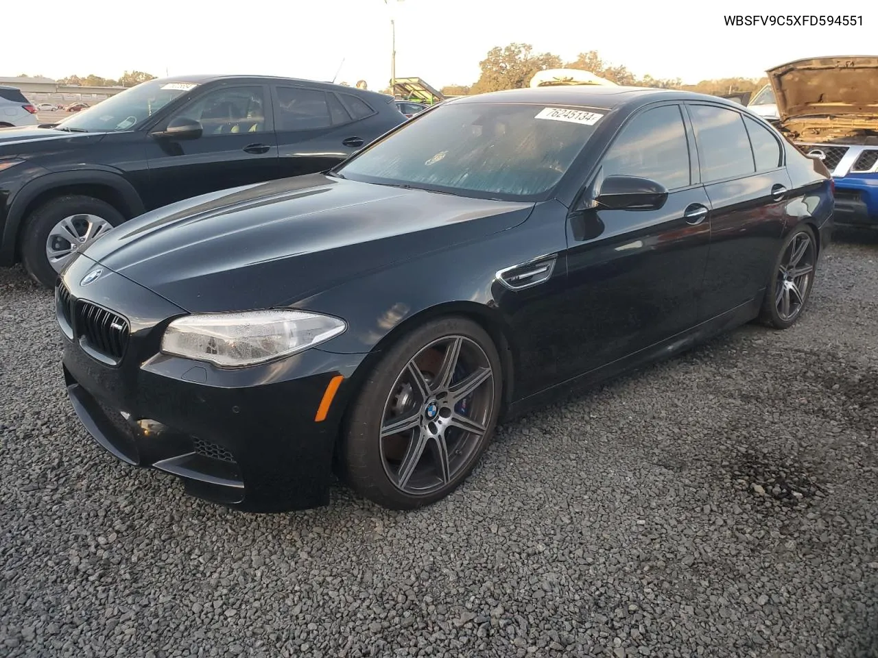 2015 BMW M5 VIN: WBSFV9C5XFD594551 Lot: 76245134