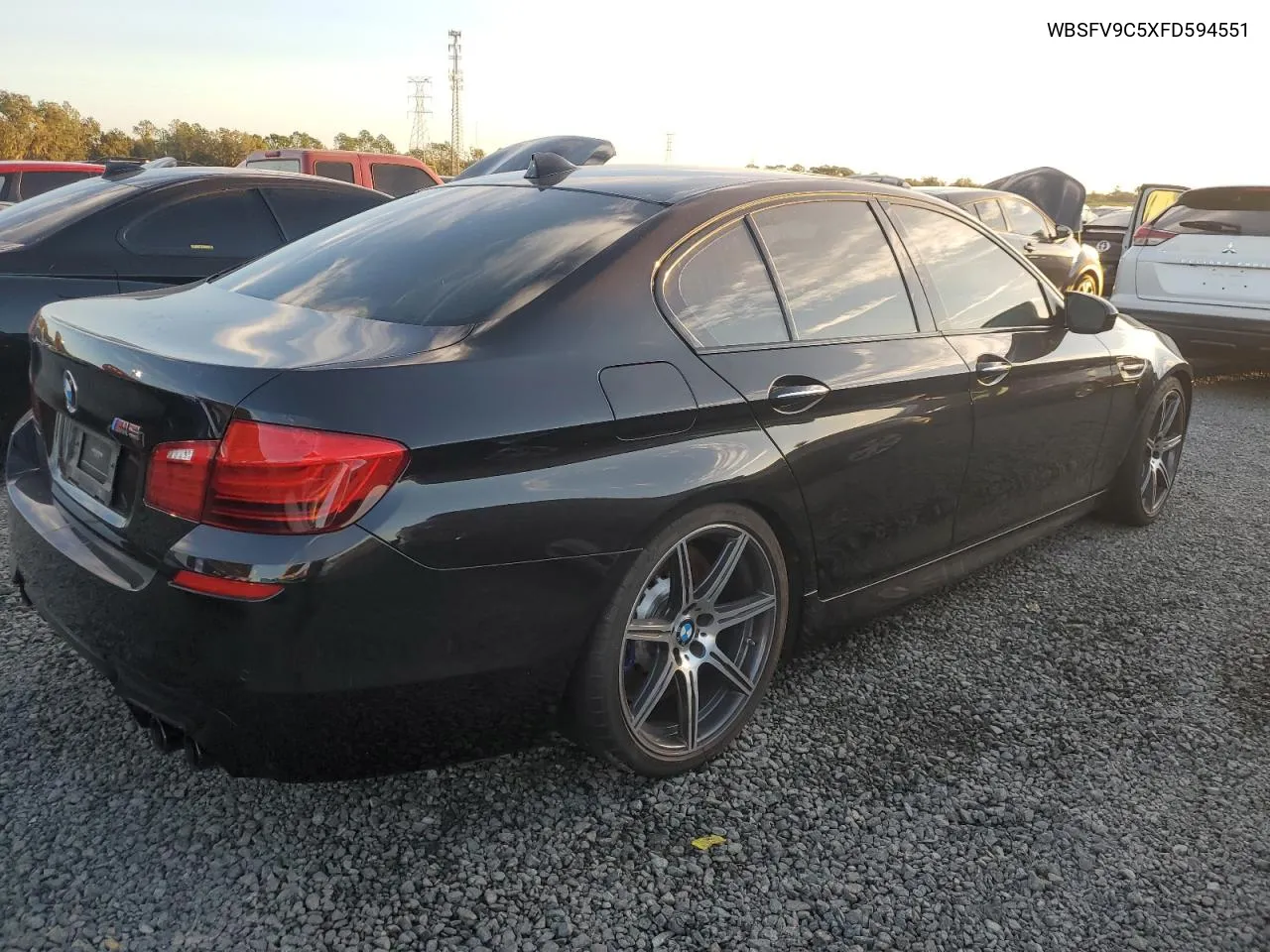 2015 BMW M5 VIN: WBSFV9C5XFD594551 Lot: 76245134