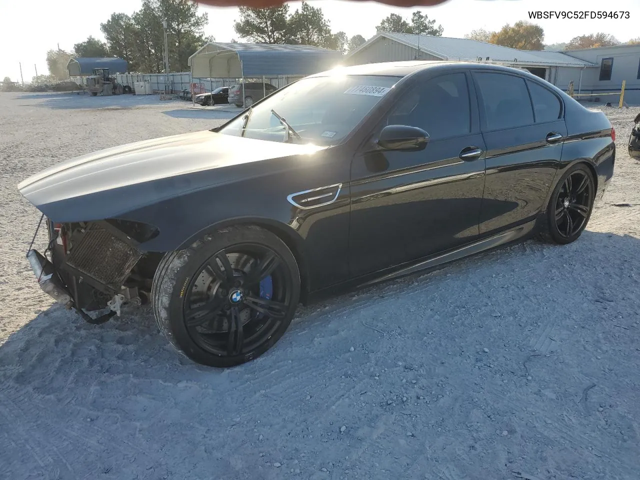 2015 BMW M5 VIN: WBSFV9C52FD594673 Lot: 77460894