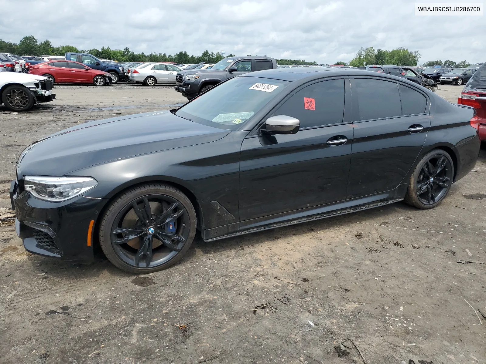 2018 BMW M550Xi VIN: WBAJB9C51JB286700 Lot: 64681004