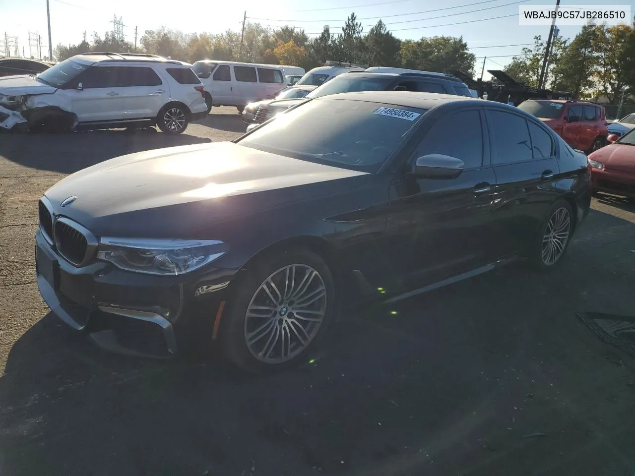 2018 BMW M550Xi VIN: WBAJB9C57JB286510 Lot: 74950384