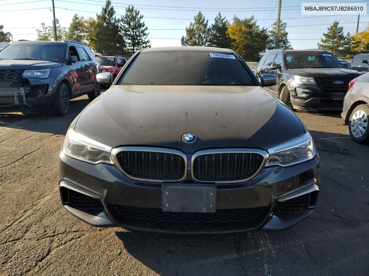 2018 BMW M550Xi VIN: WBAJB9C57JB286510 Lot: 74950384