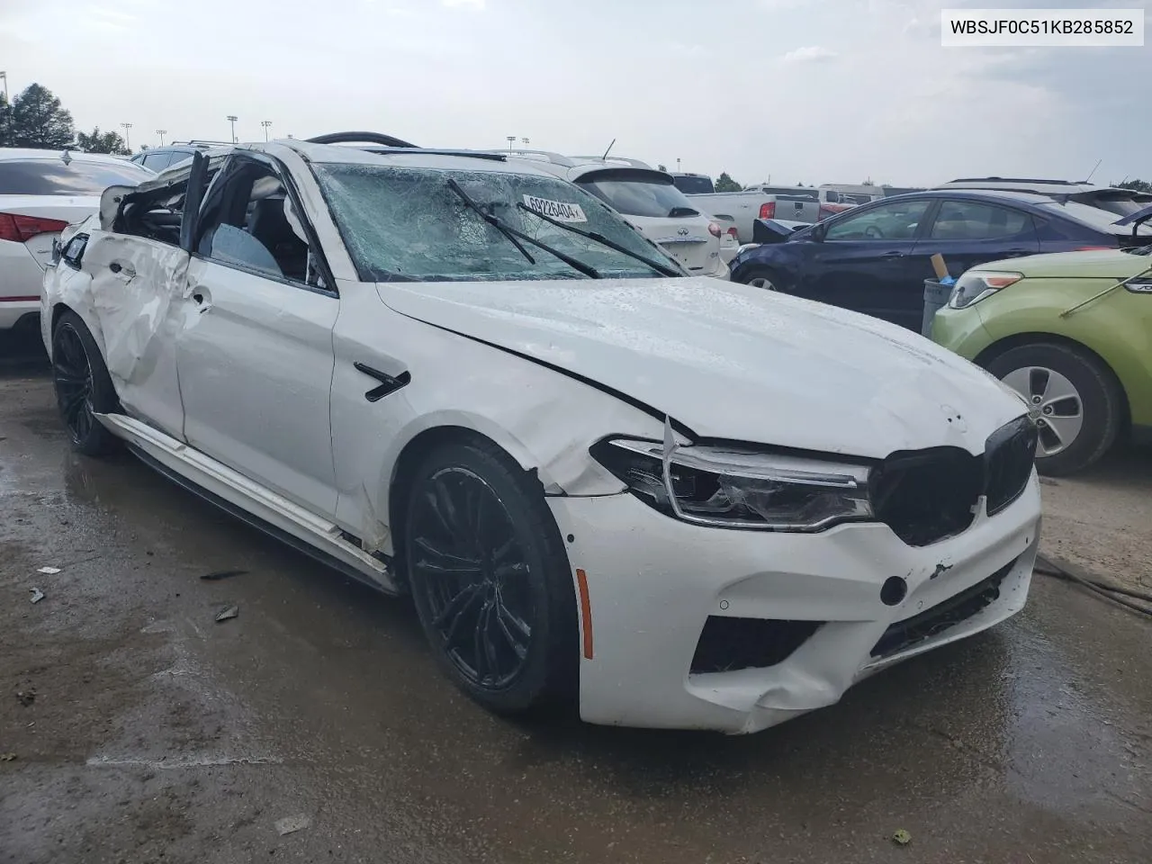 2019 BMW M5 VIN: WBSJF0C51KB285852 Lot: 69226404