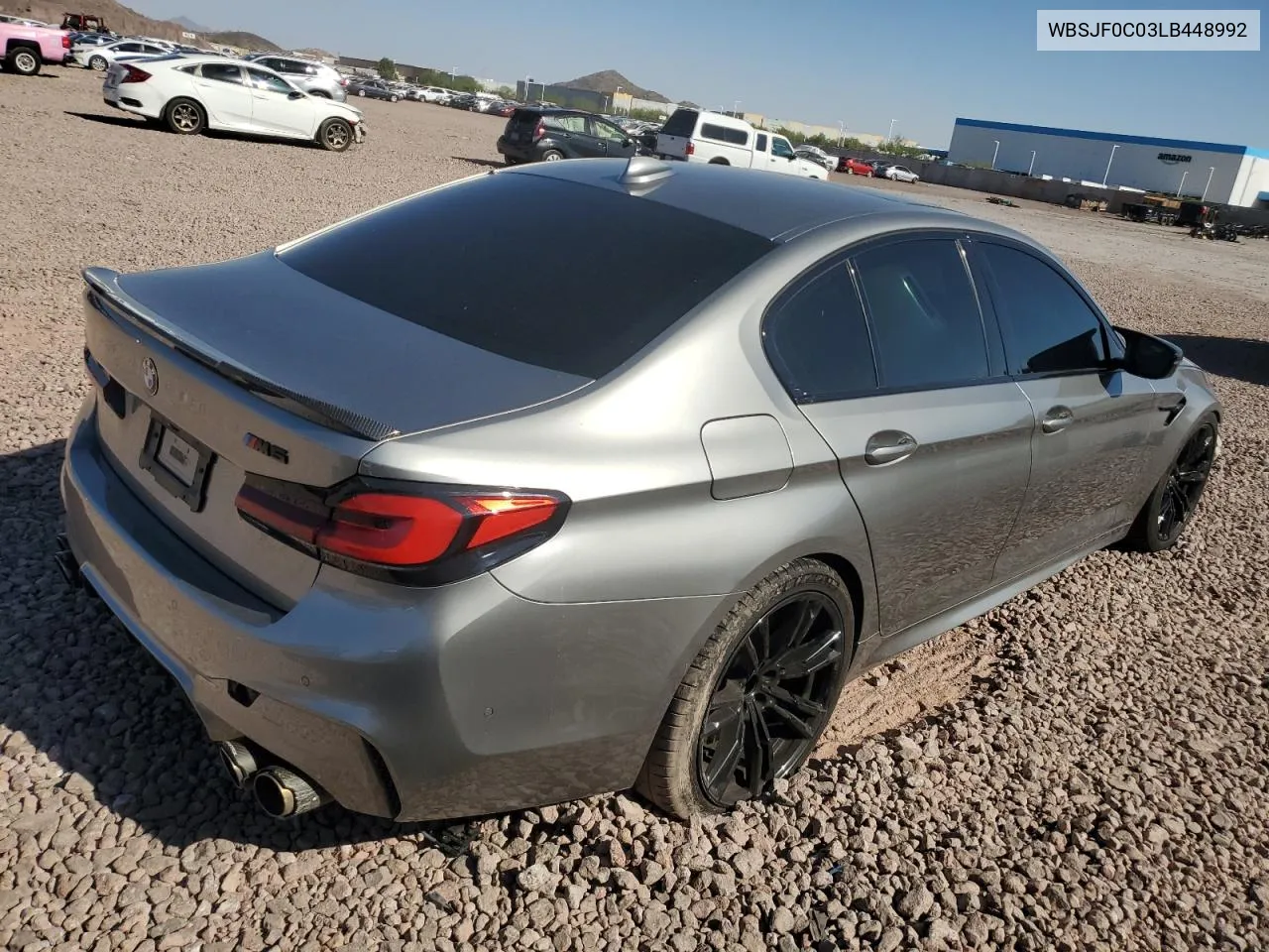 2020 BMW M5 Base VIN: WBSJF0C03LB448992 Lot: 71490854