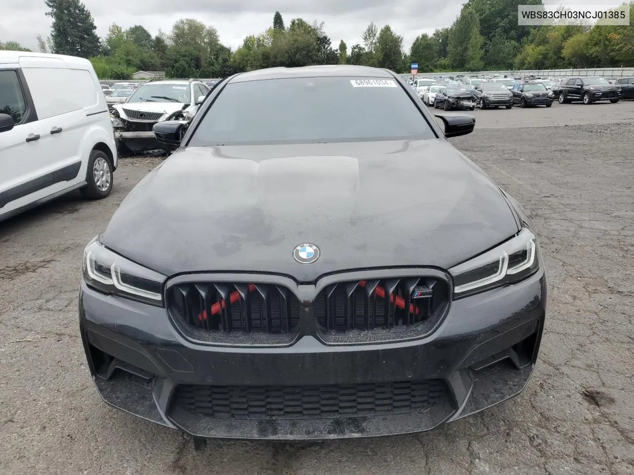 2022 BMW M5 VIN: WBS83CH03NCJ01385 Lot: 68961034