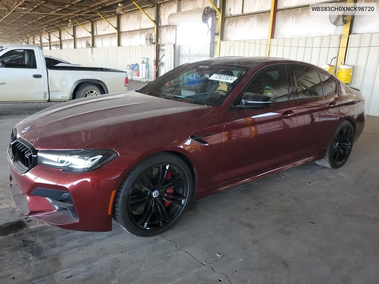 2022 BMW M5 VIN: WBS83CH0XNCK98720 Lot: 72822924