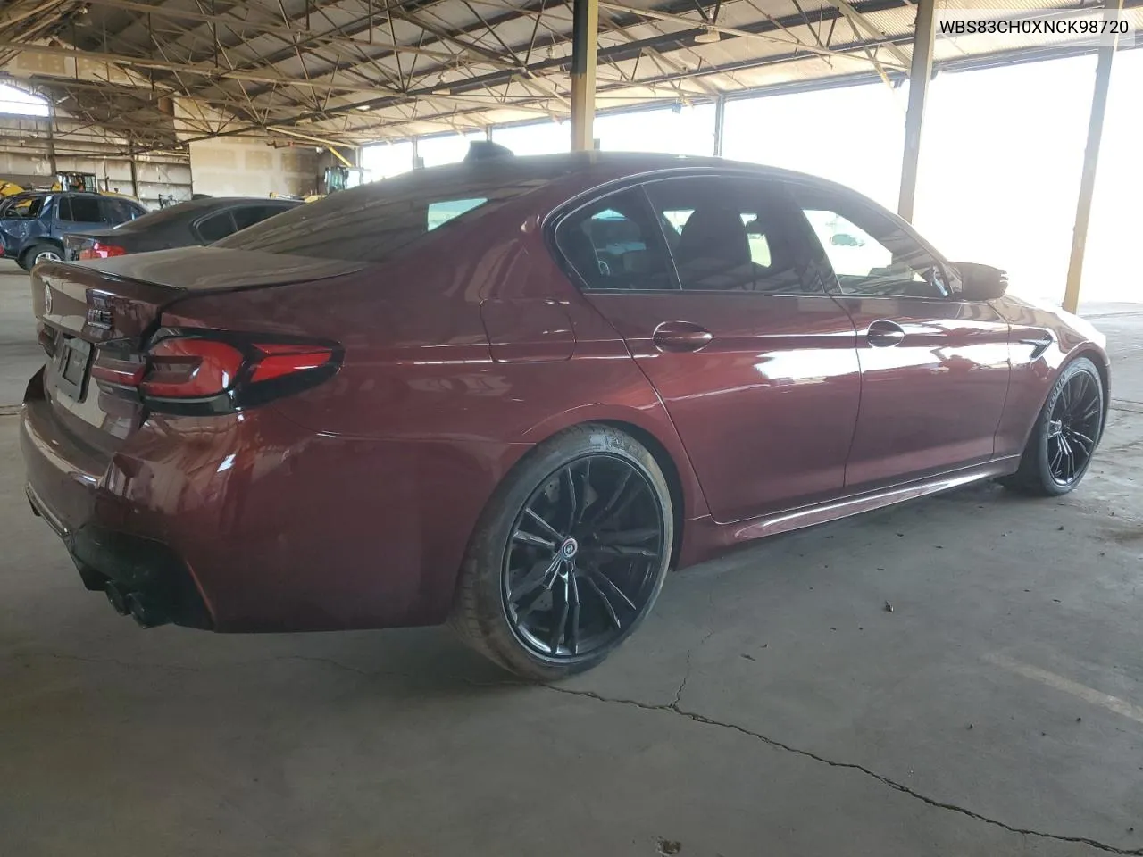 2022 BMW M5 VIN: WBS83CH0XNCK98720 Lot: 72822924