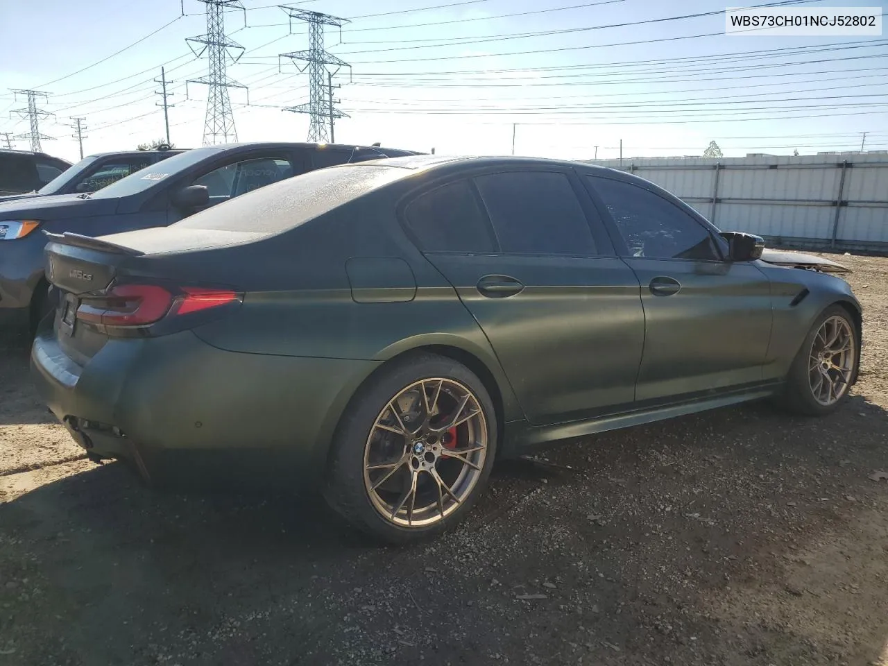 WBS73CH01NCJ52802 2022 BMW M5 Cs