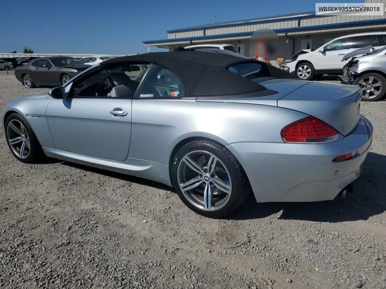 2007 BMW M6 VIN: WBSEK93557CY78018 Lot: 75722304