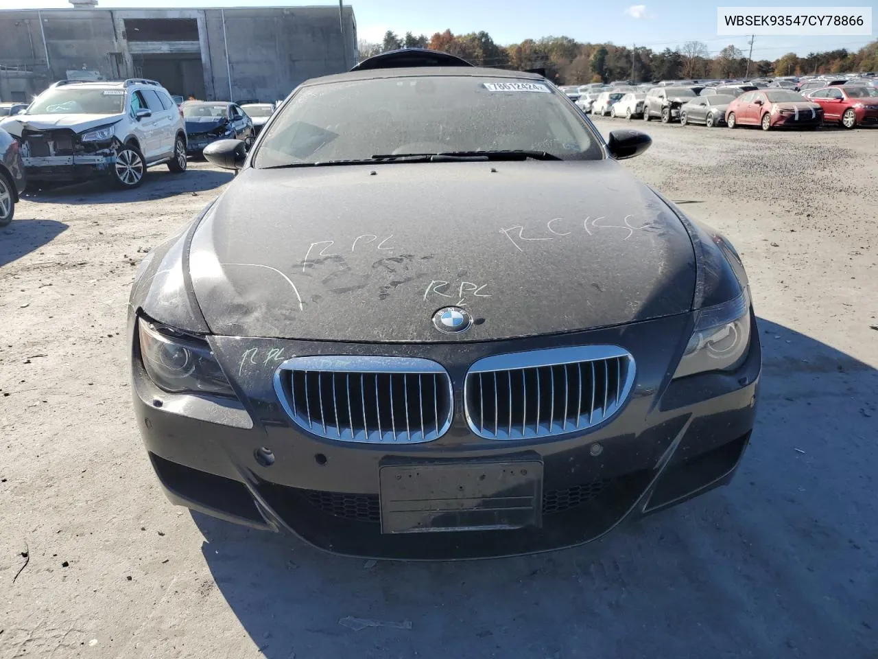 2007 BMW M6 VIN: WBSEK93547CY78866 Lot: 78612424