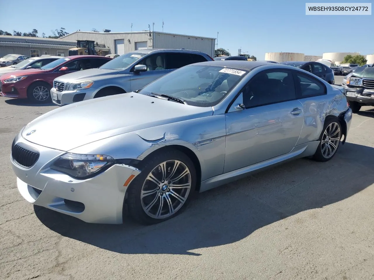 2008 BMW M6 VIN: WBSEH93508CY24772 Lot: 72771554