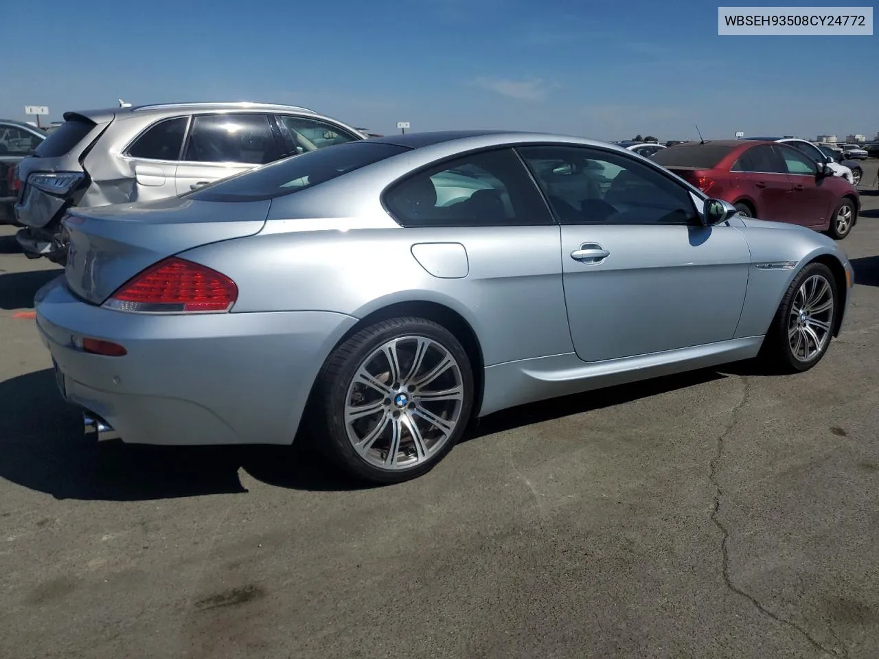 2008 BMW M6 VIN: WBSEH93508CY24772 Lot: 72771554