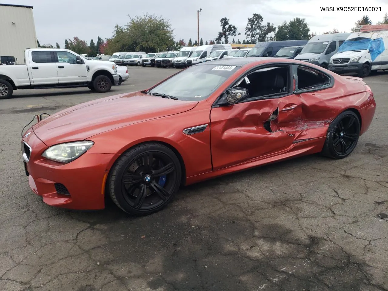 2014 BMW M6 VIN: WBSLX9C52ED160071 Lot: 77452554