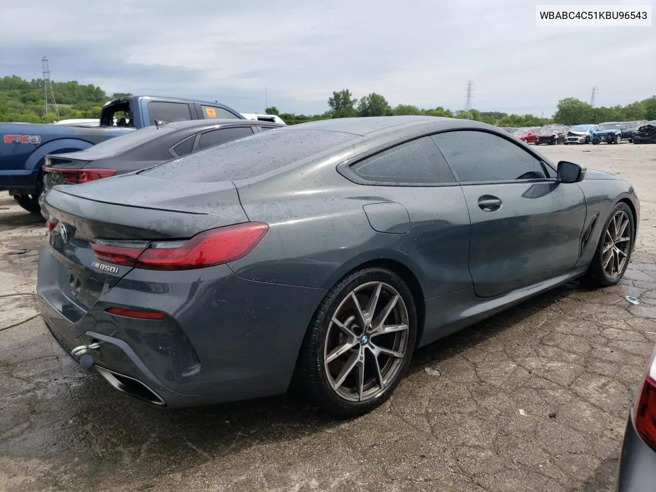 2019 BMW M850Xi VIN: WBABC4C51KBU96543 Lot: 61284654