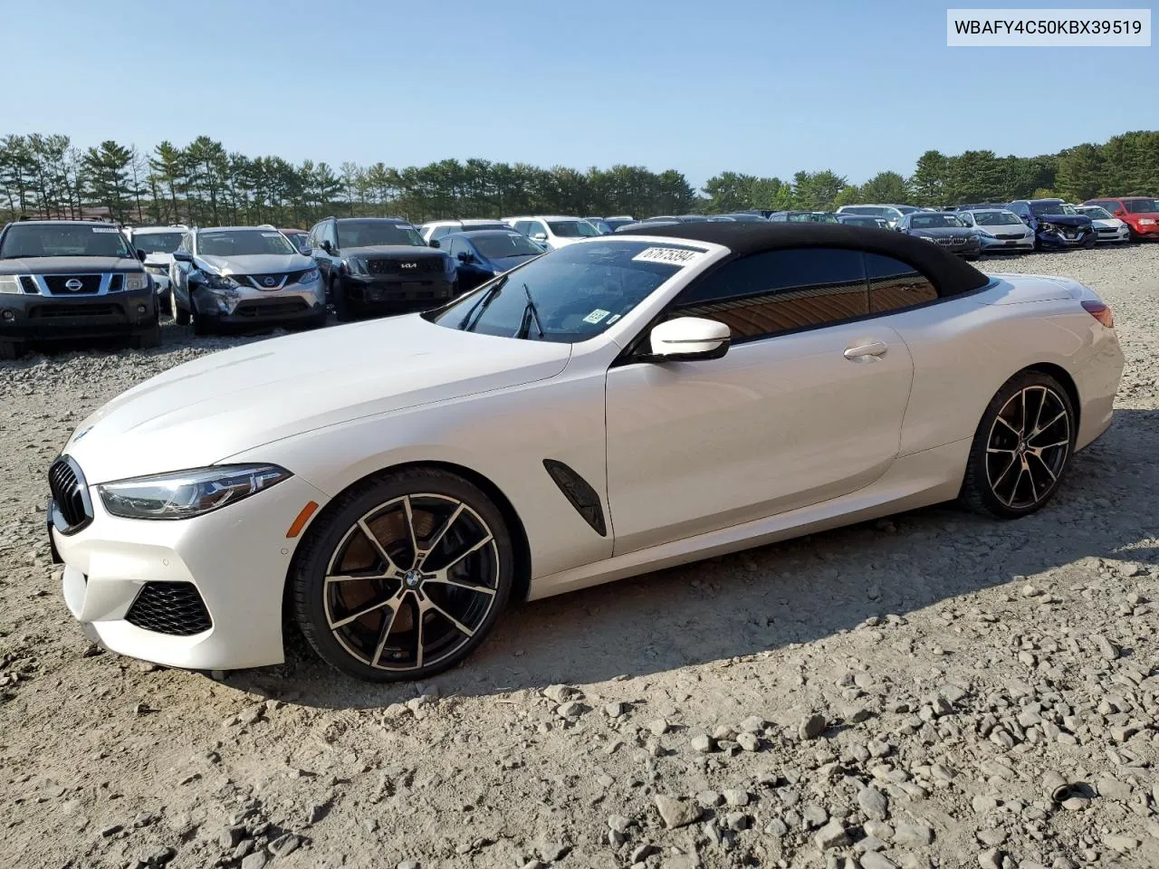 2019 BMW M850Xi VIN: WBAFY4C50KBX39519 Lot: 67675394